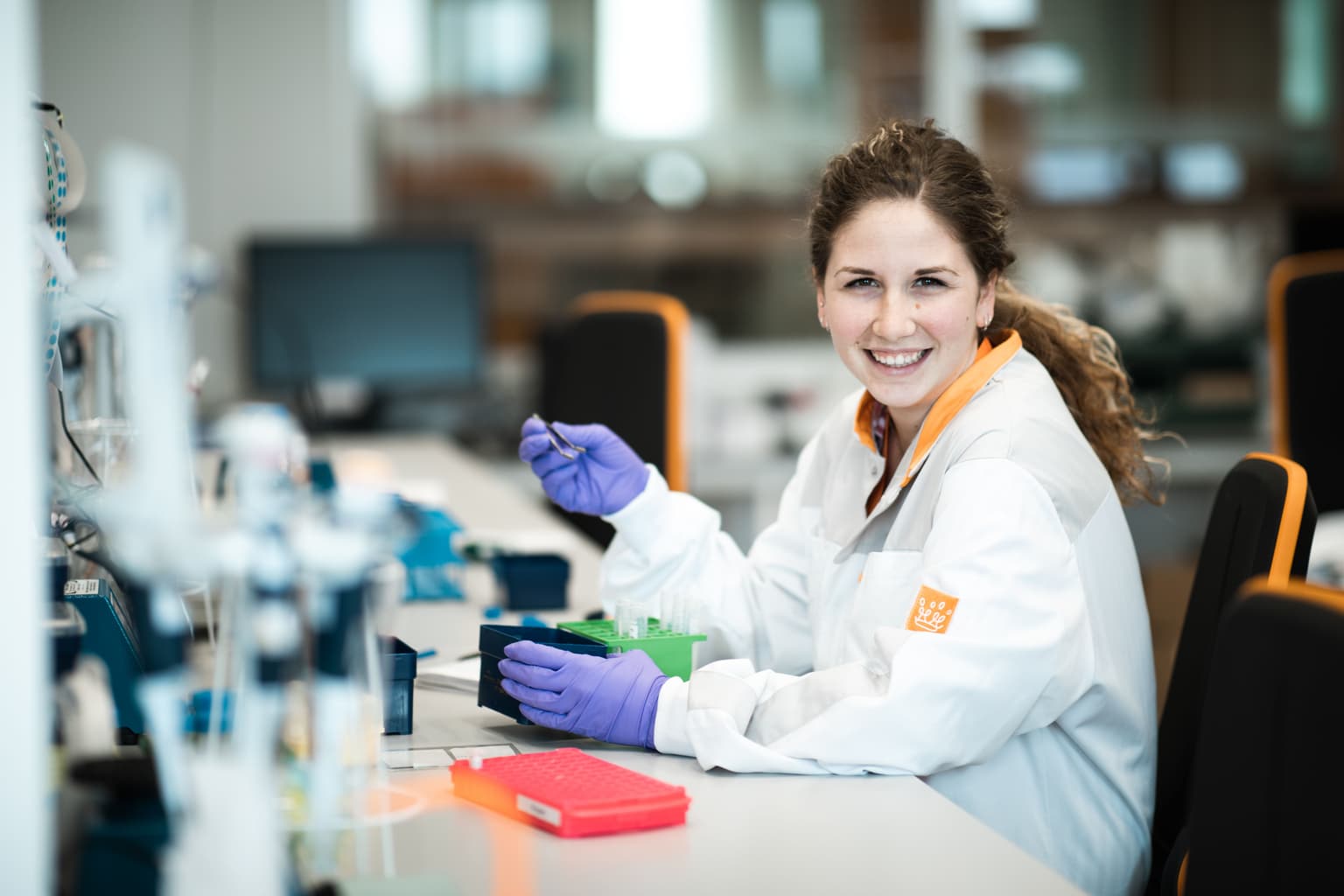 onderzoeker in lab